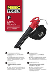 Meec tools 004908 Operating Instructions Manual