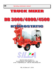 SILLA DB 2500 HY HYDROSTATIC Operating & Maintenance Manual