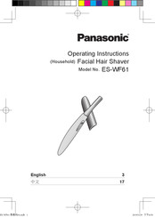 Panasonic ES-WF61 Operating Instructions Manual