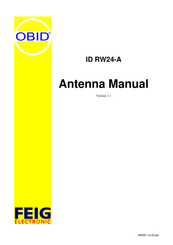 Feig Electronic OBID ID RW24-A Manual