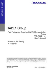 Renesas RA2E1 User Manual
