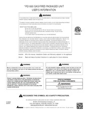 Goodman PG1660 User Manual