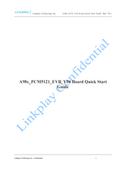 Linkplay A98x PCM5121 EVB V0 Quick Start Manual