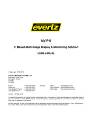 evertz MViP-II User Manual