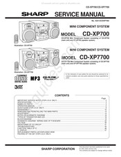 Sharp CD-XP700 Service Manual