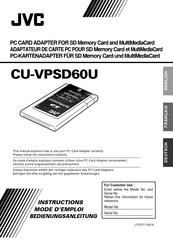 JVC CU-VPSD60U Instructions Manual