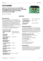 FireClass FC470CV Quick Start Manual
