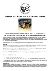 SENDER RAMPS FLY RAMP Manual