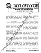Westinghouse RSN Instructions Manual