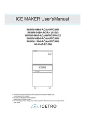 icetro IM/WM-1100-WH User Manual