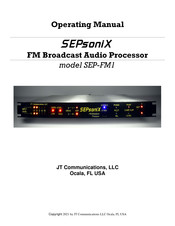 JT SEPsoniX SEP-FM1 Operating Manual