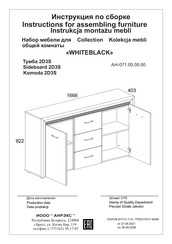 ANREX WHITEBLACK 2D3S Instructions For Assembling And Installing