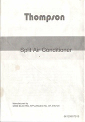 Thompson Multizones Series Owner's Manual