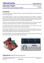 Renesas YROTATE-IT-RX62T User Manual