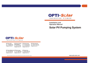 opti-solar Solar PV Pumping System Installation And Operation Manual
