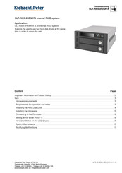 Kieback&Peter GLT-R003-2HDSATA Manual