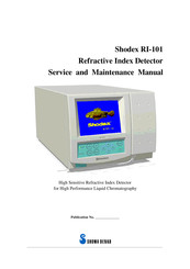 Showa Denko Shodex RI-101 Service And Maintenance Manual