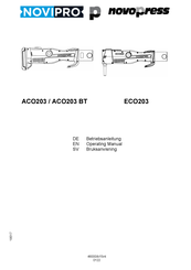 NovoPress NOVIPRO ACO203 BT Operating Manual