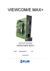 FLIR VIEWCOM/E MAX+ Setup Manual