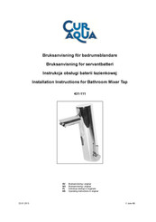 CUR AQUA 431-111 Installation Instructions Manual