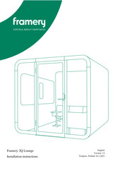 Framery Huddle 2Q Installation Instructions Manual