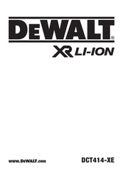 DeWalt DCT414-XE Original Instructions Manual