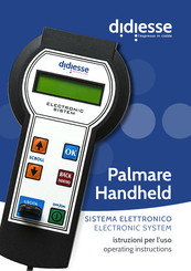 DIDIESSE Palmare Handheld Operating Instructions Manual