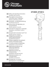 Chicago Pneumatic CP 0014 Safety And Operating Instructions Manual