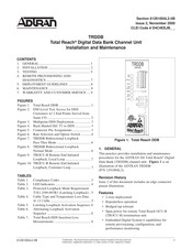 ADTRAN Total Reach TRDDB Installation And Maintenance Manual