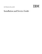 IBM 8270-800 Installation And Service Manual