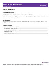 Safeology M Series Operating Instructions Manual