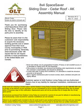 OLT SS84-SLIDER-CEDAR-AK Assembly Manual