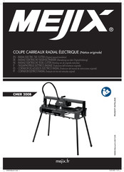Mejix CMER 200B Original Manual Translation