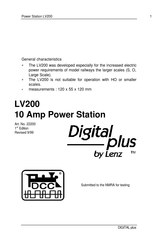 Lenz Digital plus LV200 Manual