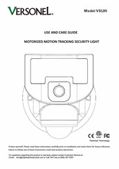 Versonel VSL95 Use And Care Manual
