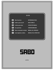 Sabo GS-100 Operator's Manual