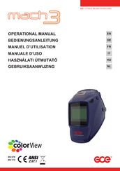 GCE mach 3 ColorView Operating Manual
