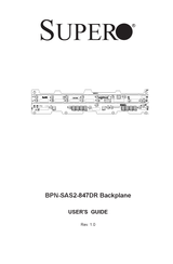 Supero BPN-SAS2-847DR Backplane User Manual