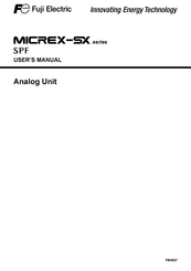 Fuji Electric MICREX-SX series SPF User Manual