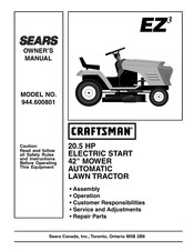 Sears CRAFTSMAN EZ3 Owner's Manual