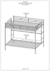 overstock MF286255 Assembly Instructions Manual
