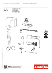 Franke PWC3O0002 Installation And Operating Instructions Manual