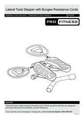 Pro Fitness 910/2844 Assembly & User Instructions