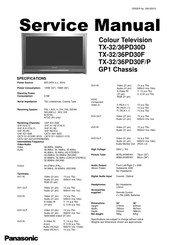 Panasonic TX-32PD30P Service Manual