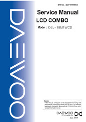 DAEWOO ELECTRONICS DSL-19M1WCD Service Manual
