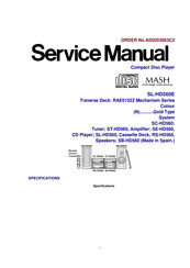 Technics SL-HD560E Service Manual