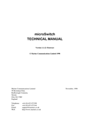 Marine microSwitch Technical Manual