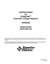 Superior Electric STABILINE WHR5206 Instructions Manual