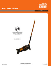 Bahco BH1AOZ2000A Original Instructions Manual