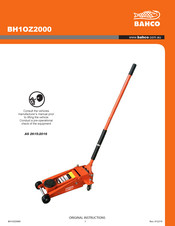 Bahco BH1OZ2000 Original Instructions Manual